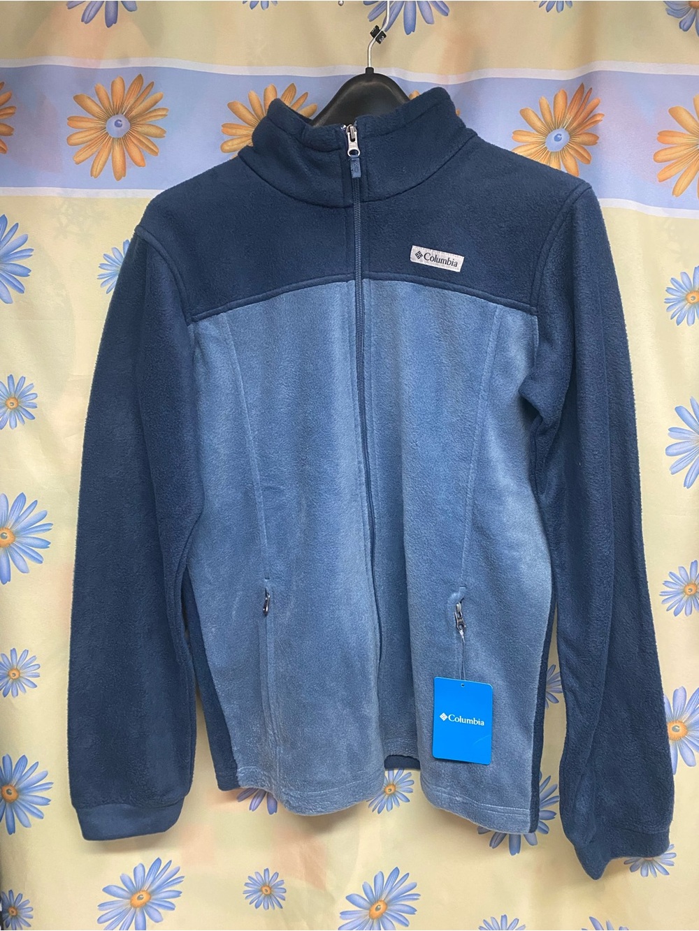 Columbia Kids Two-Tone Navy and Light Blue Fleece Jacket